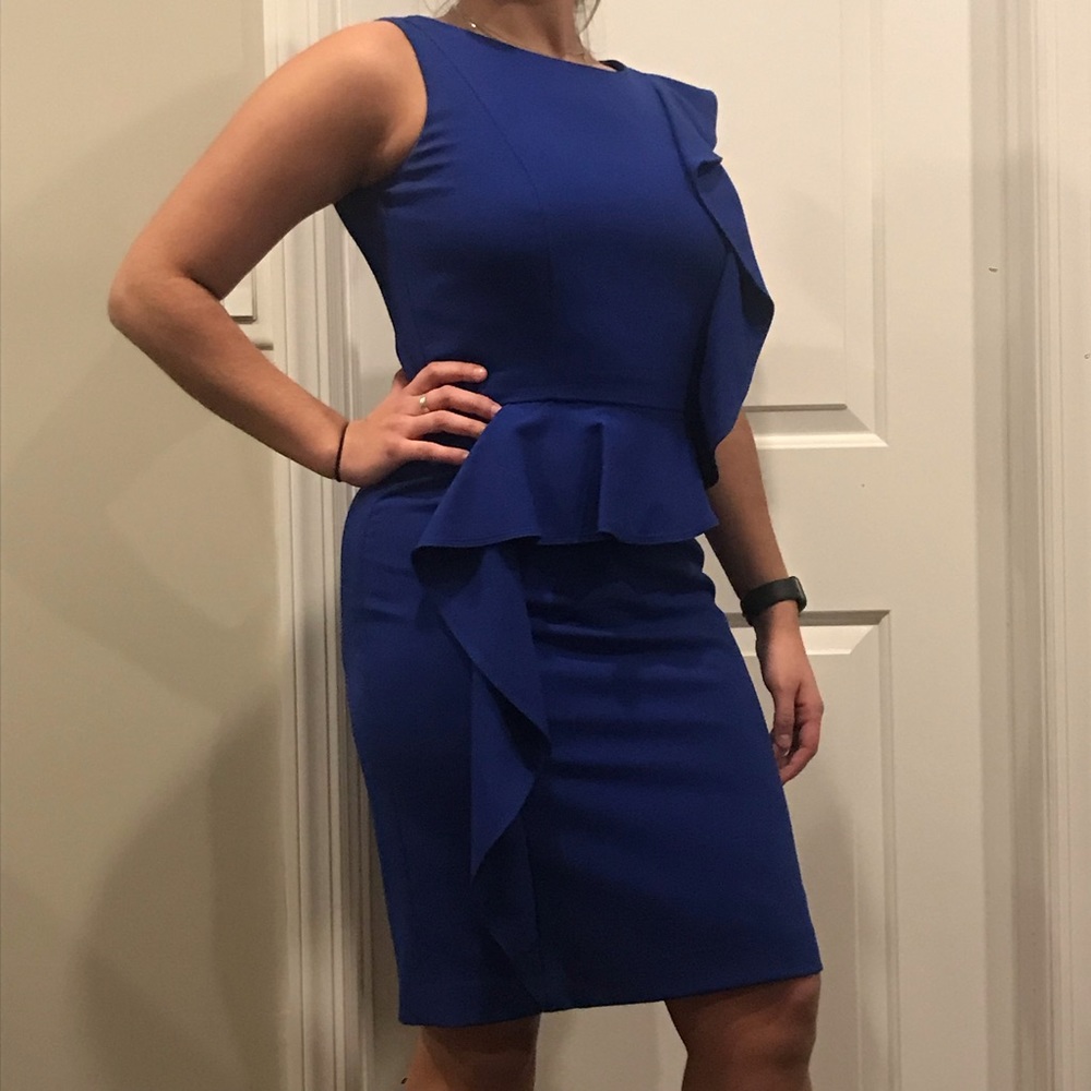 Electric blue dress